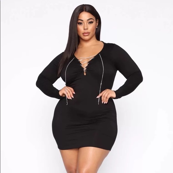 “Chained 2 Perfection” mini dress (New Arrivals) - Picture 2 of 4